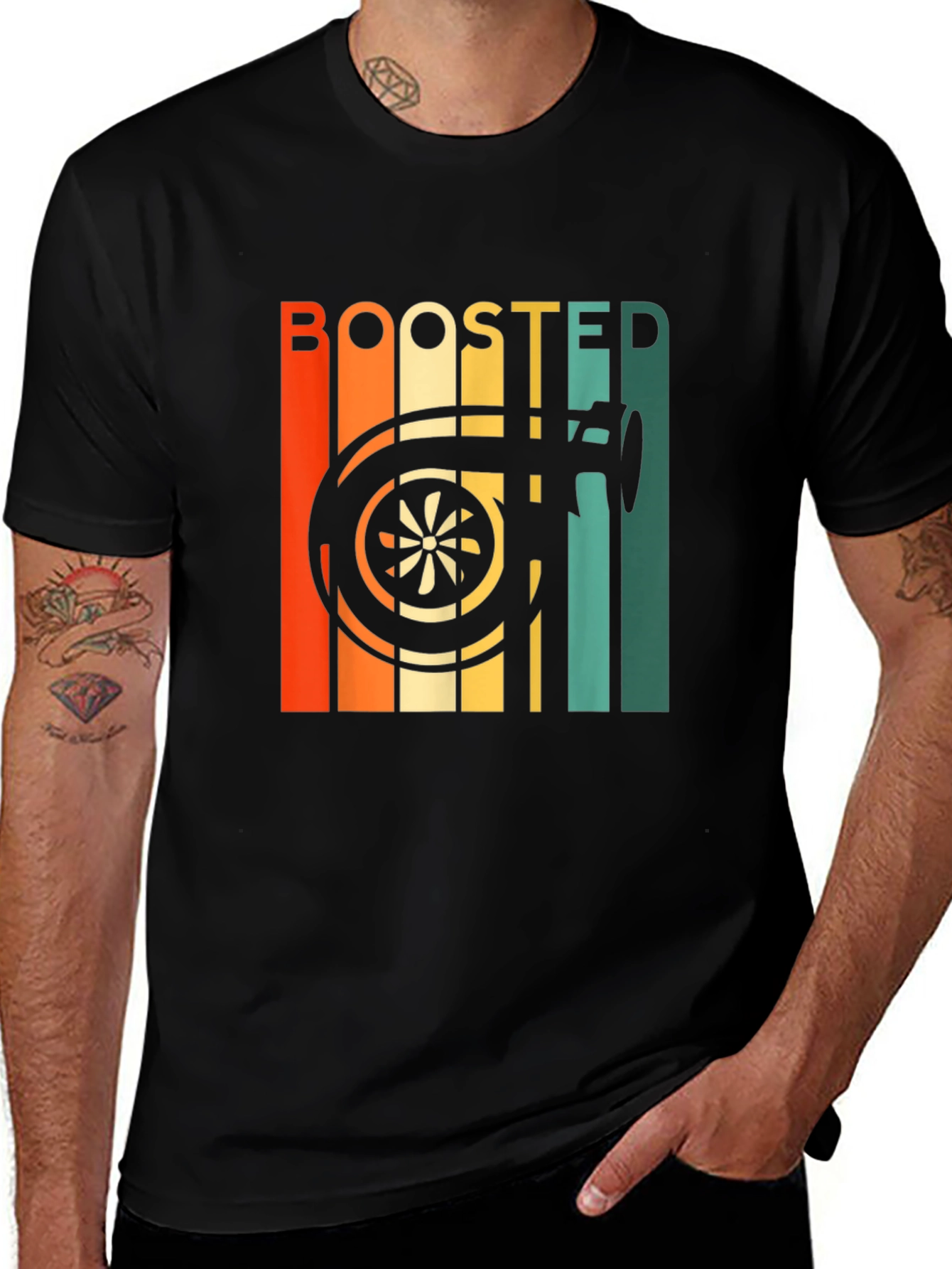 Variant 2 of Boosted Turbo T-Shirt - Automotive Enthusiast Style
