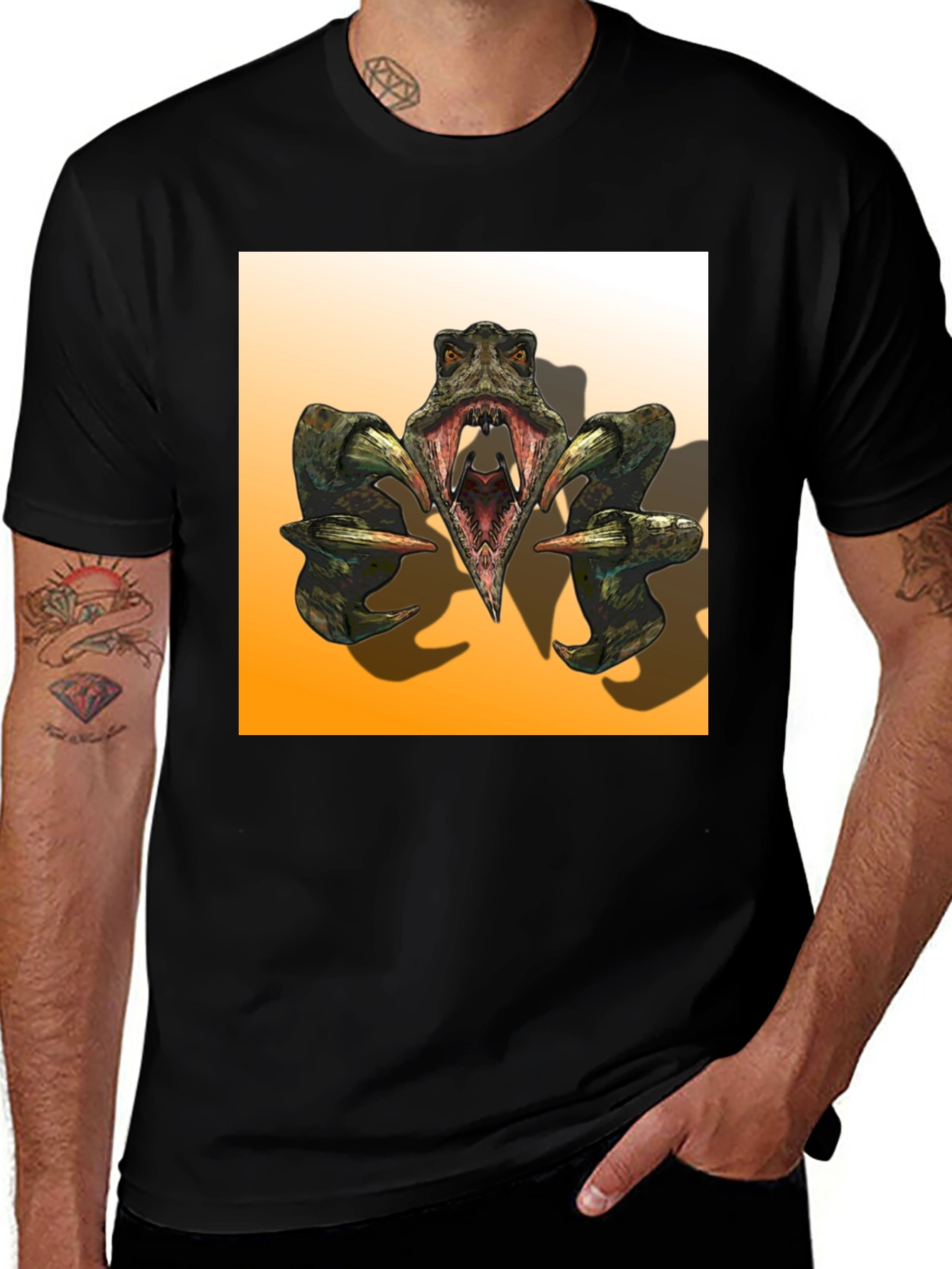 Variant 7 of Monster Jaw Graphic Tee - Dark T-Shirt