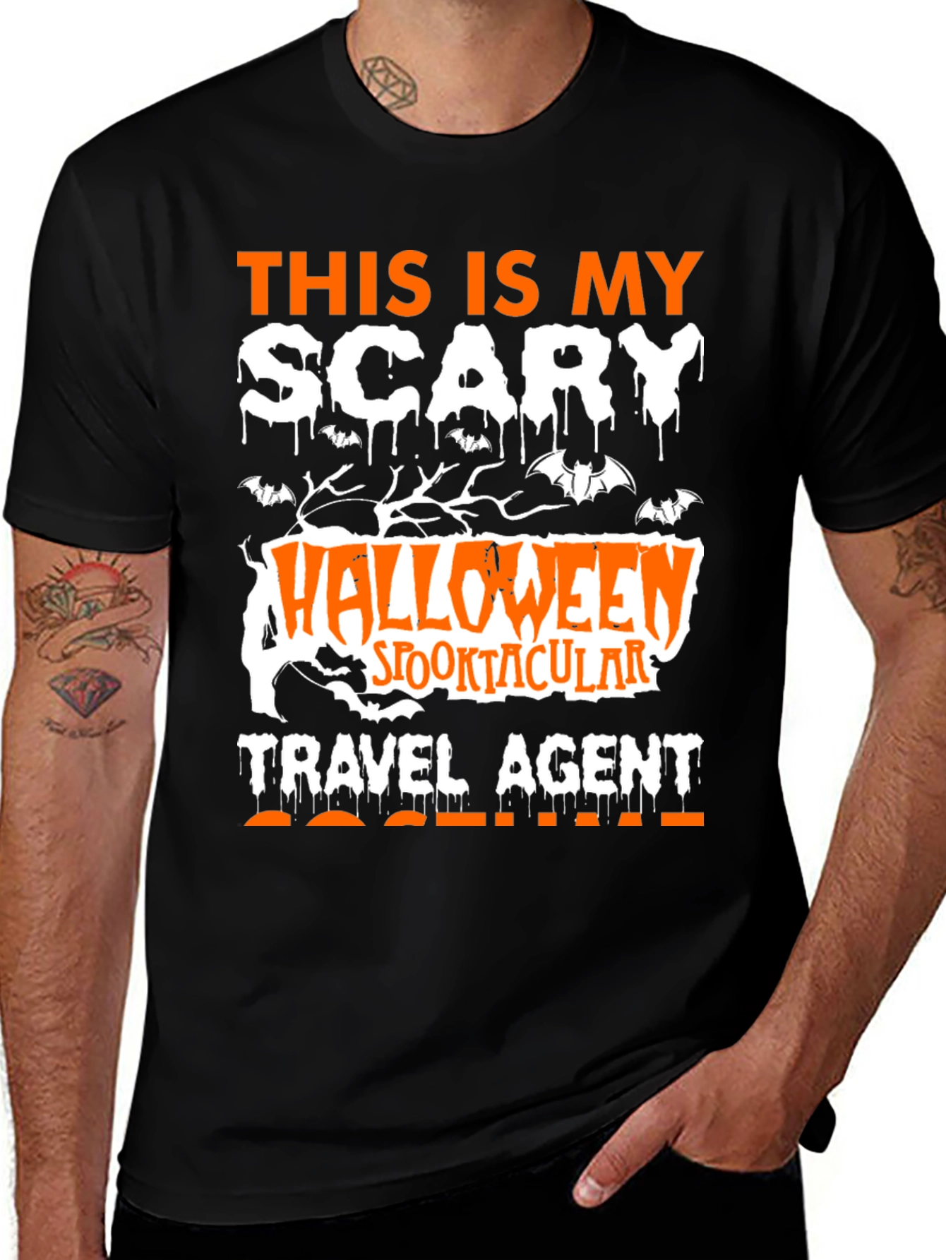 Variant 3 of Scary Halloween Travel Agent T-Shirt