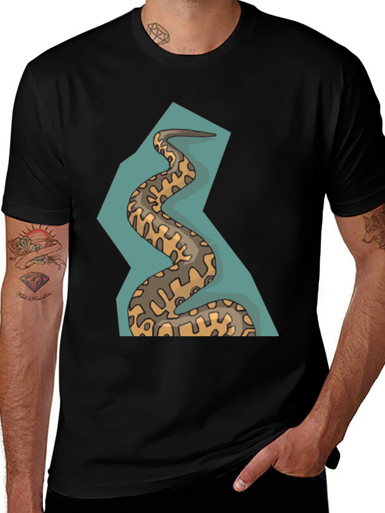 Variant 19 of Snake Graphic Tee - Unique Design, Stylish Comfort