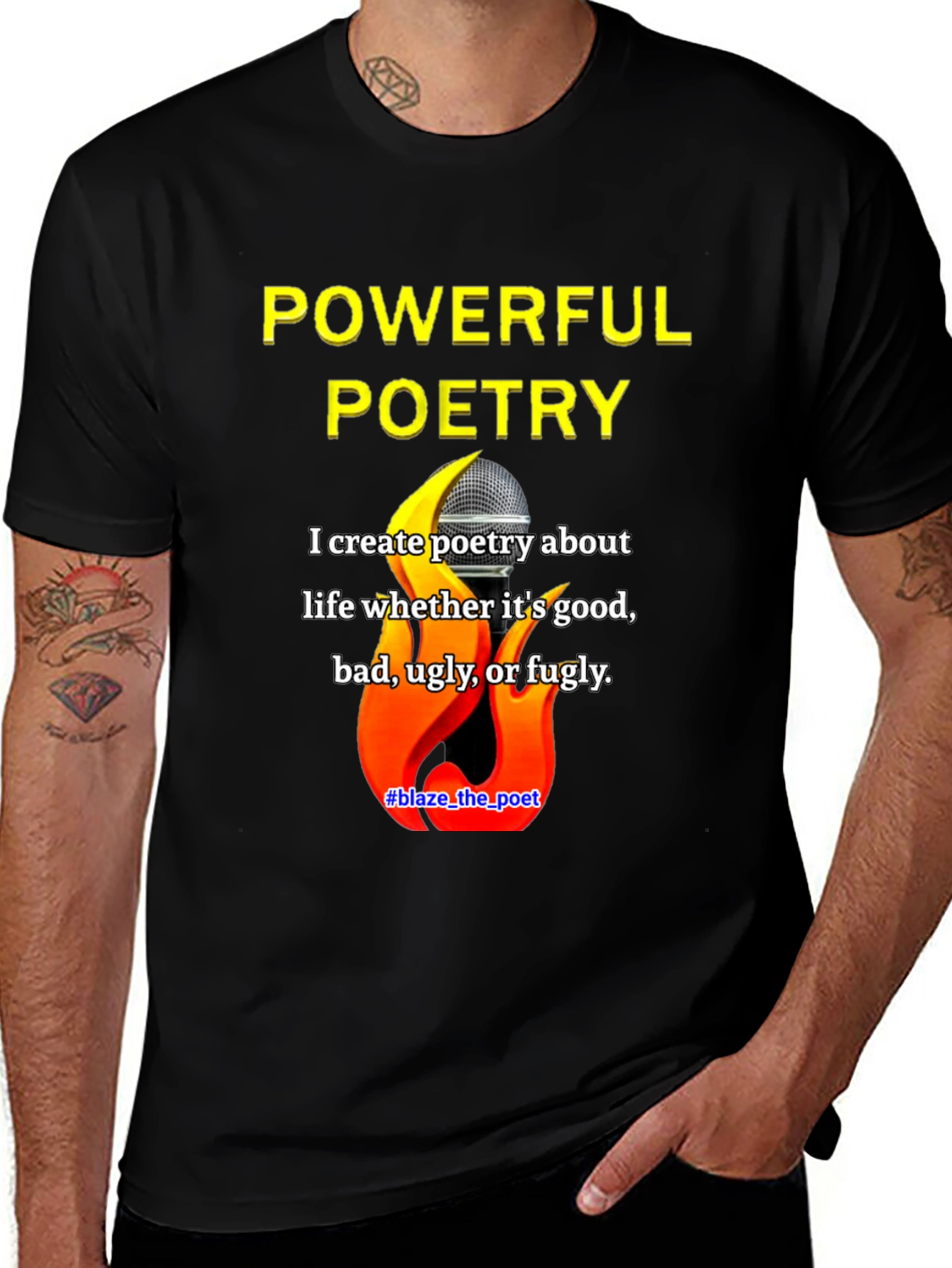 Variant 23 of Powerful Poetry Graphic T-Shirt