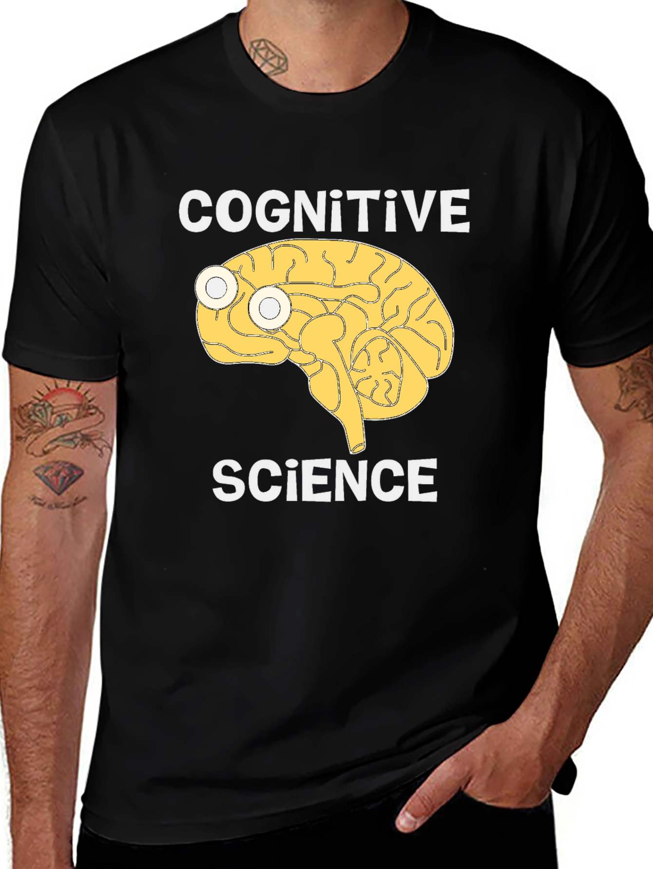 Variant 9 of Cognitive Science Brain Graphic T-Shirt