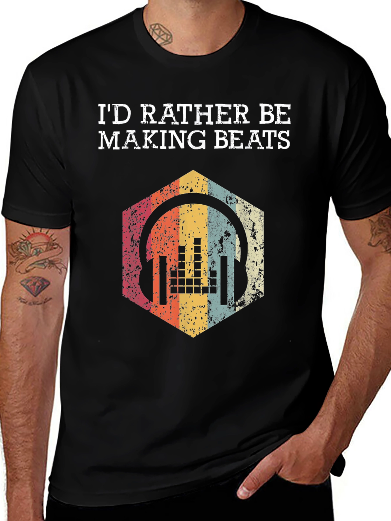 Black Making Beats T-Shirt main image
