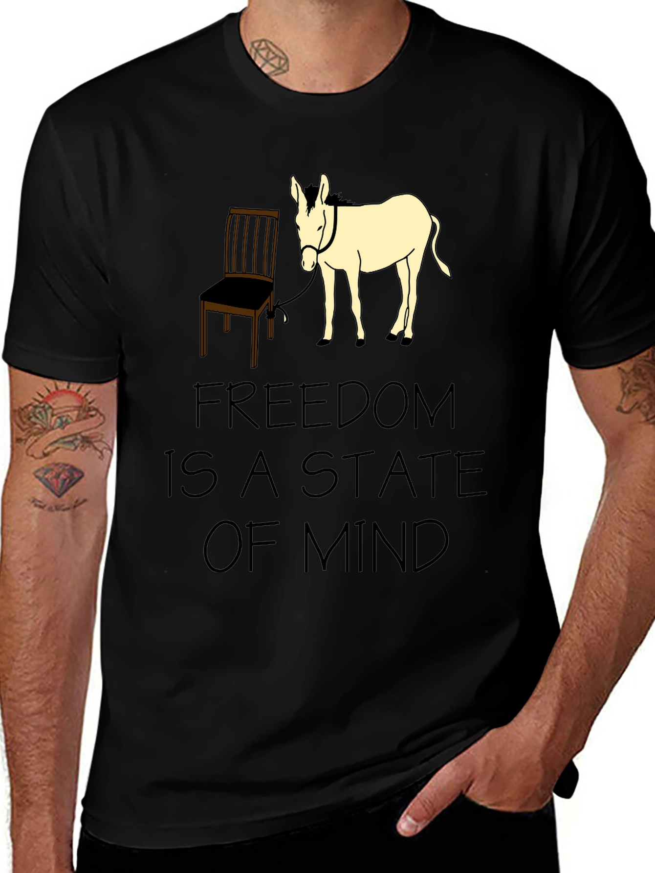 Variant 26 of Freedom State of Mind Novelty T-Shirt