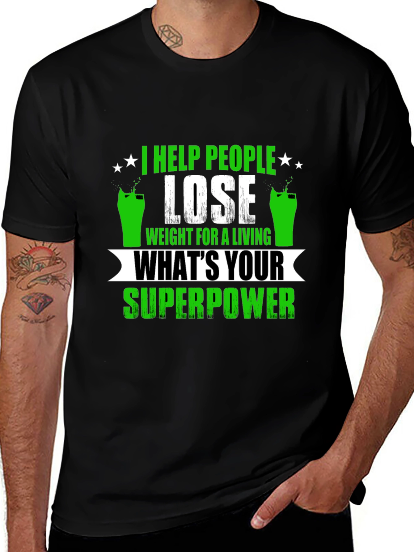 Variant 24 of Weight Loss Superpower T-Shirt - Funny Fitness Tee