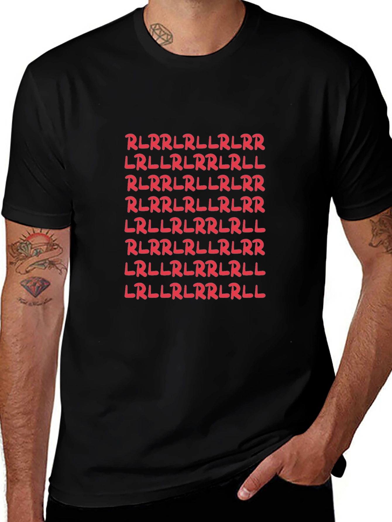 Variant 20 of Drummer Rudiments T-Shirt - Red Text