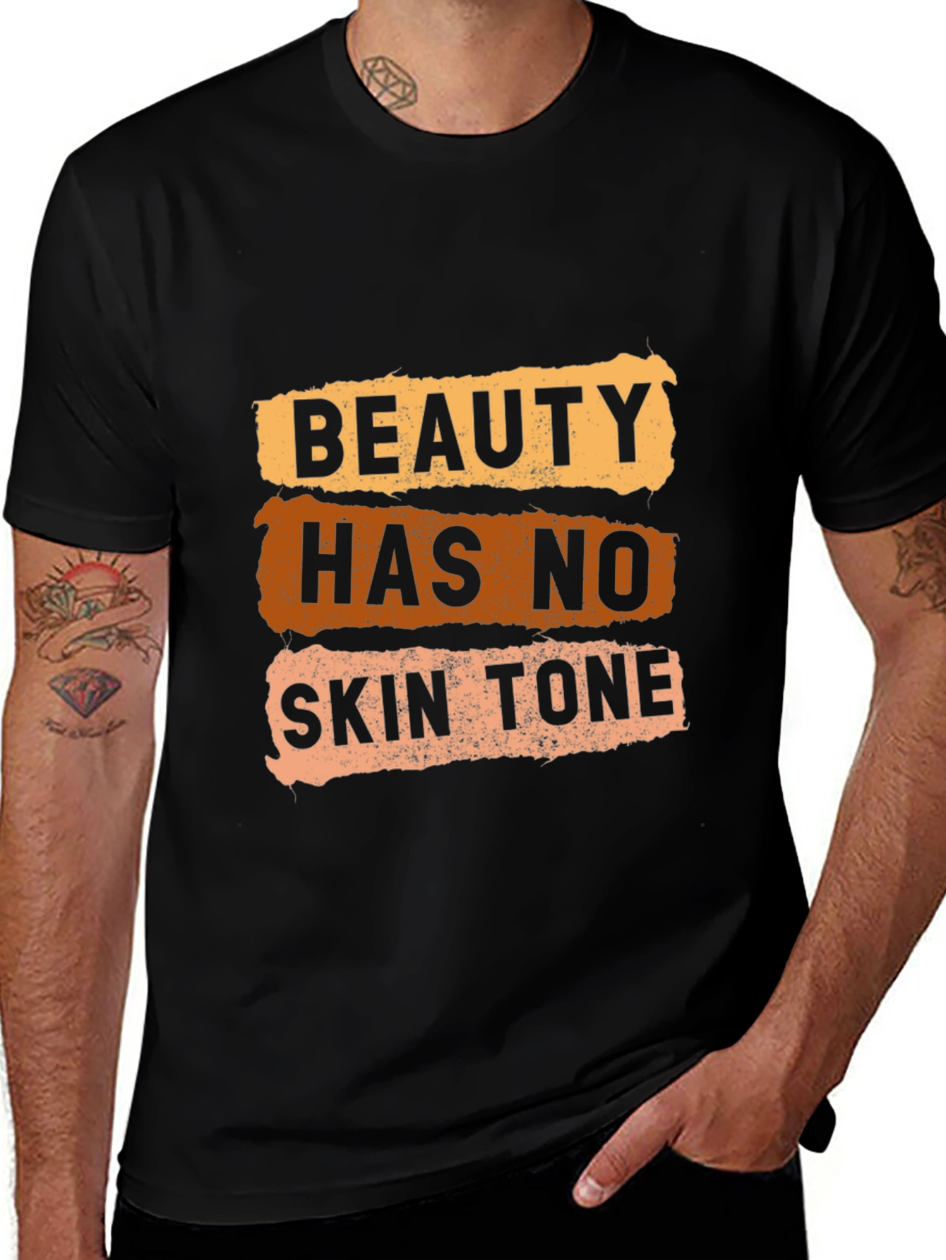 Variant 3 of Beauty Has No Skin Tone Graphic Tee - Unisex
