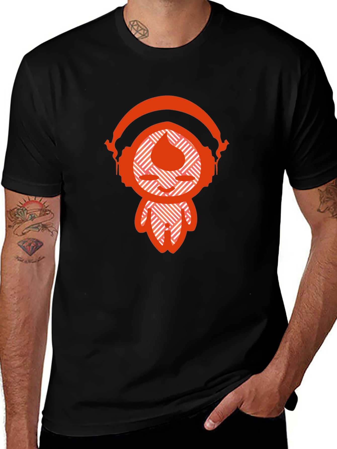 Variant 6 of Cool Graphic Tee - Headphones Design, Casual Wear
