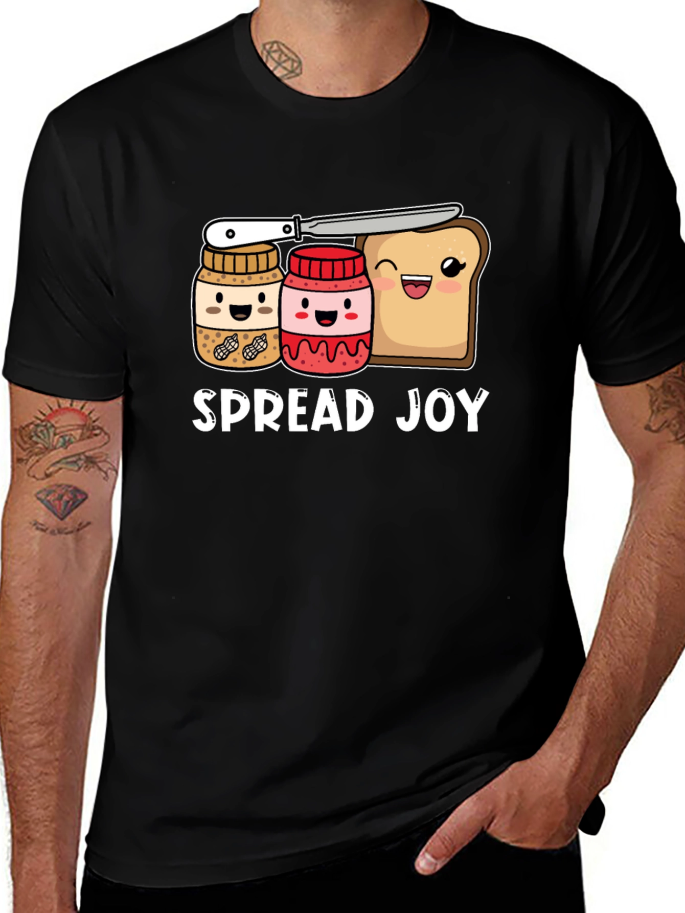 Spread Joy Graphic T-Shirt - Foodie Fun!