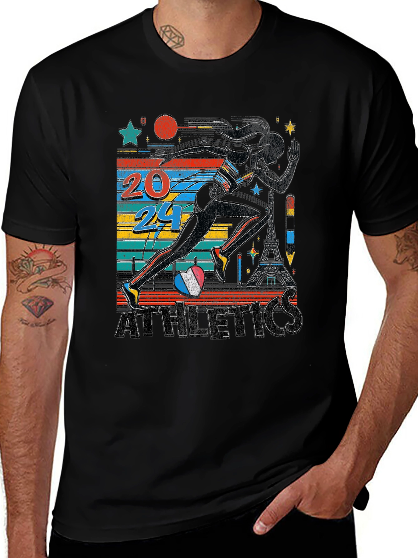 Variant 27 of Paris 2024 Olympics Athletics T-Shirt