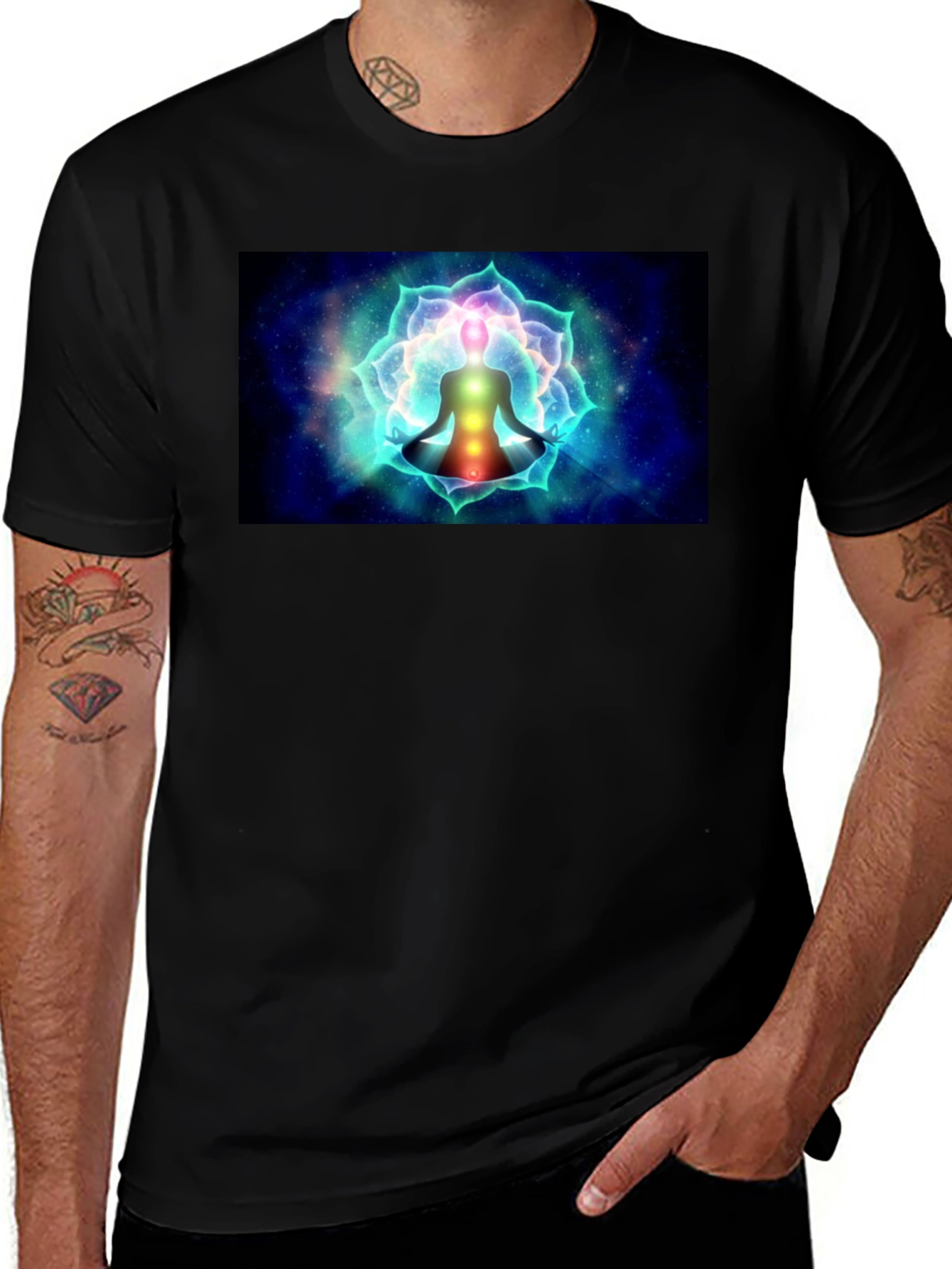 Variant 25 of Chakra Meditation T-Shirt - Spiritual Design