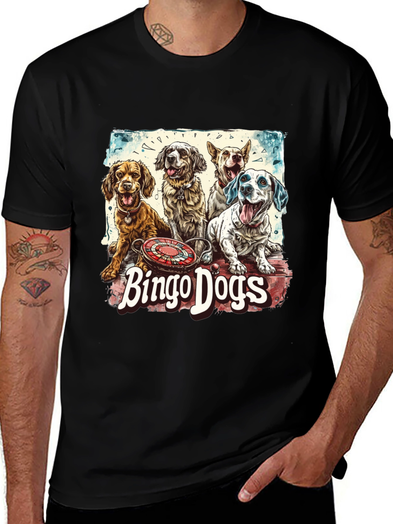 Variant 7 of Bingo Dogs Graphic Tee
