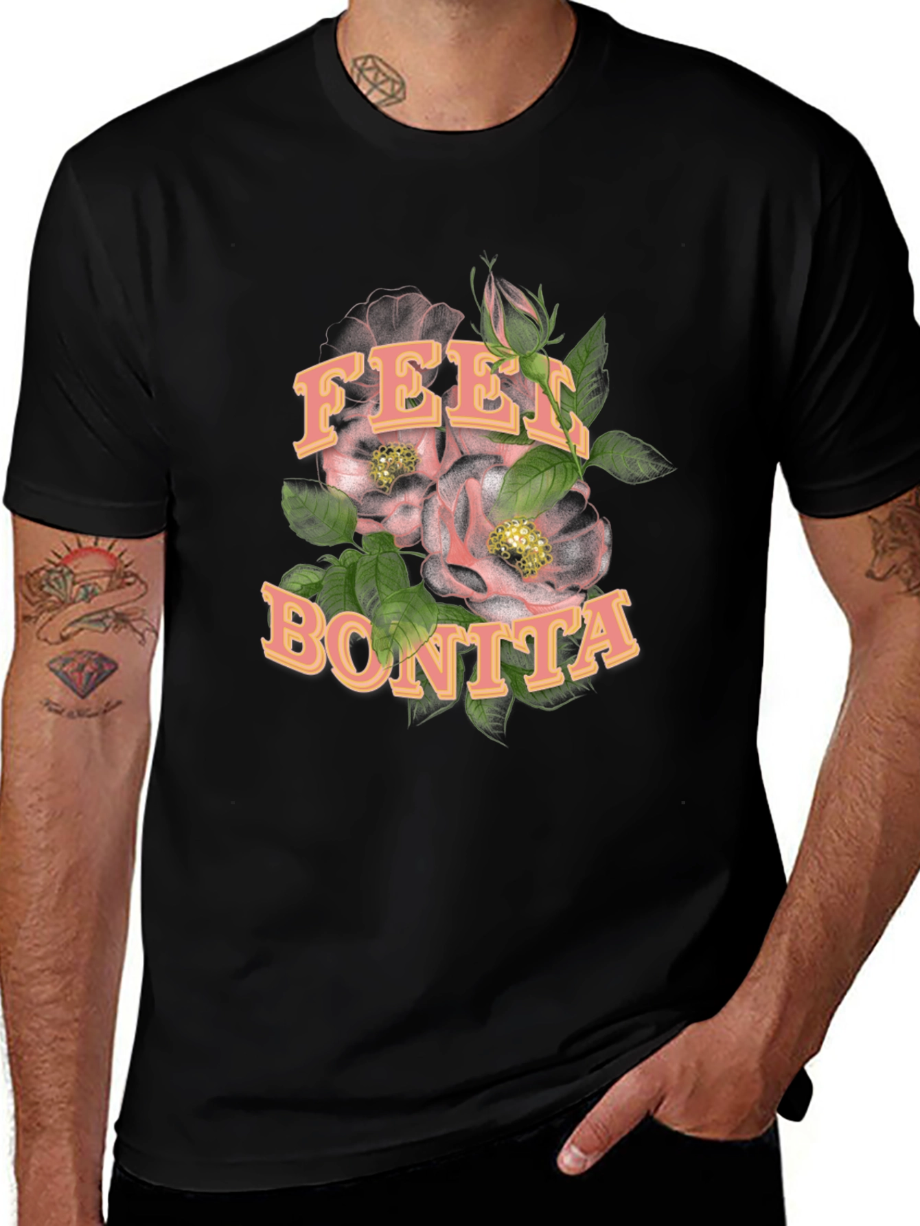 Variant 24 of Feel Bonita Black Graphic T-Shirt