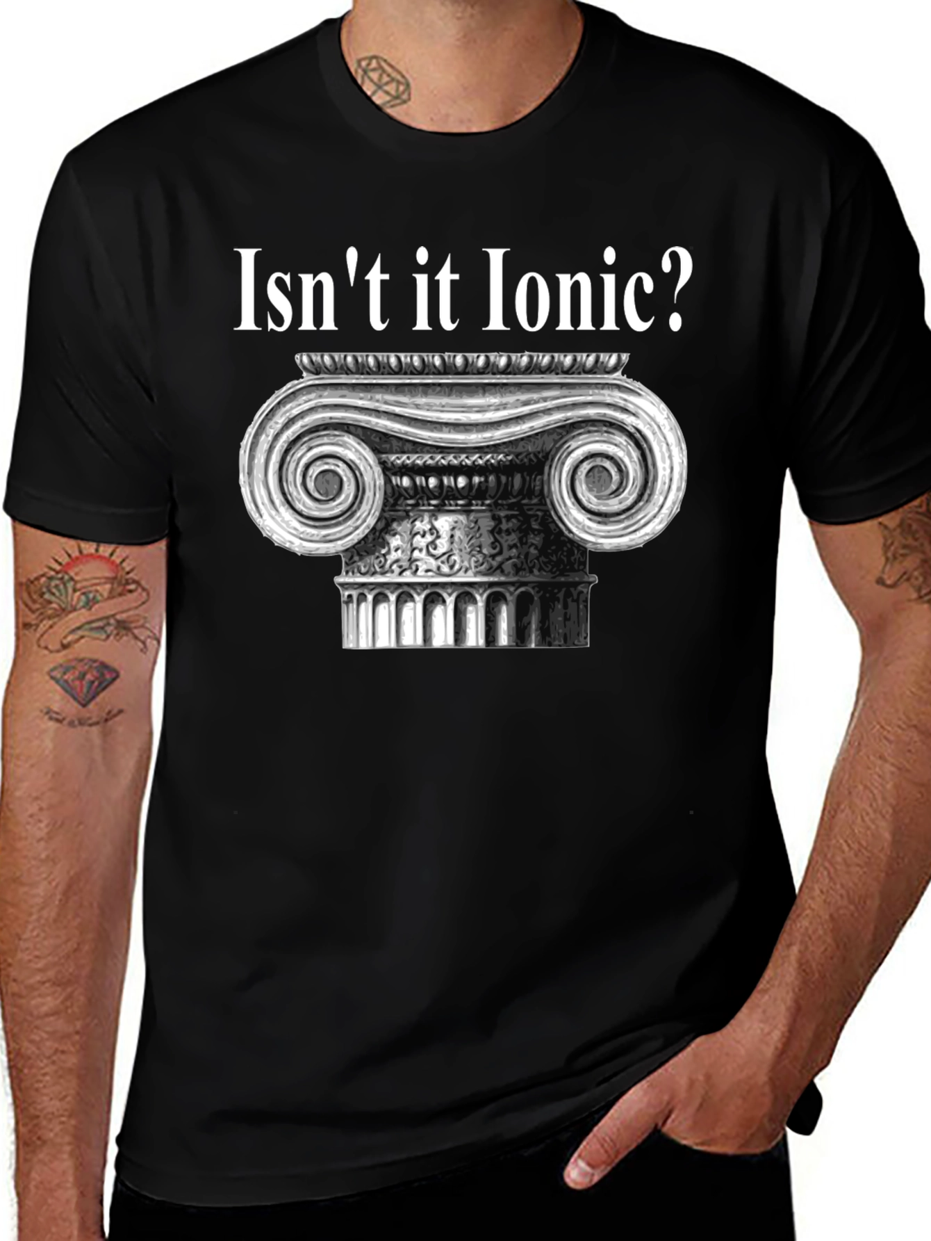 Variant 5 of Isn't it Ionic? Black T-Shirt