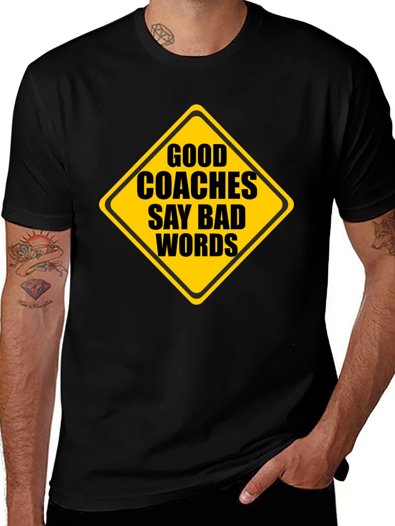 Variant 22 of Good Coaches Say Bad Words Graphic T-Shirt