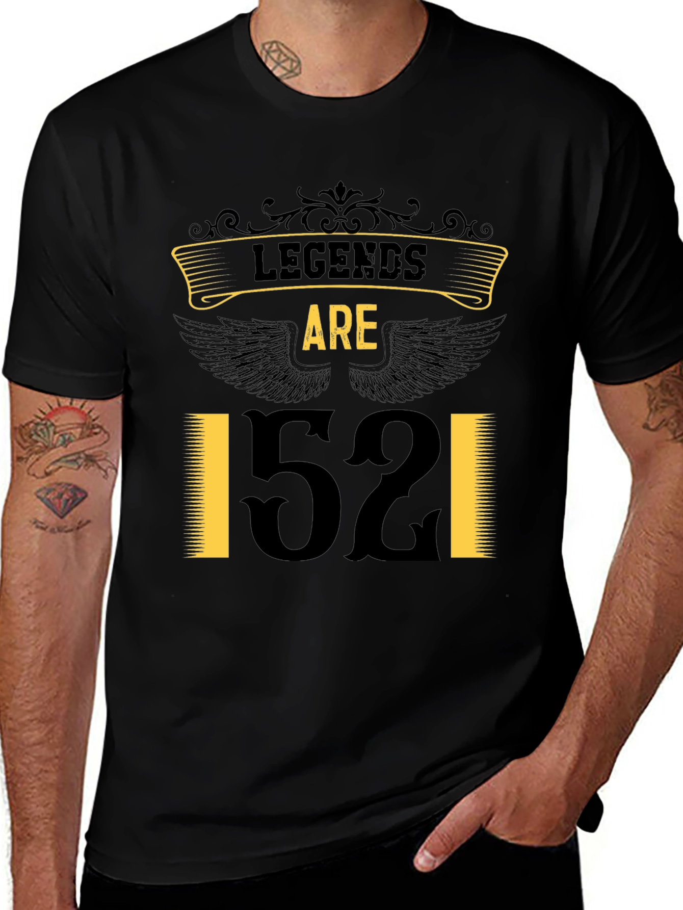 Variant 25 of Legends Are 52 T-Shirt - Novelty Birthday Tee