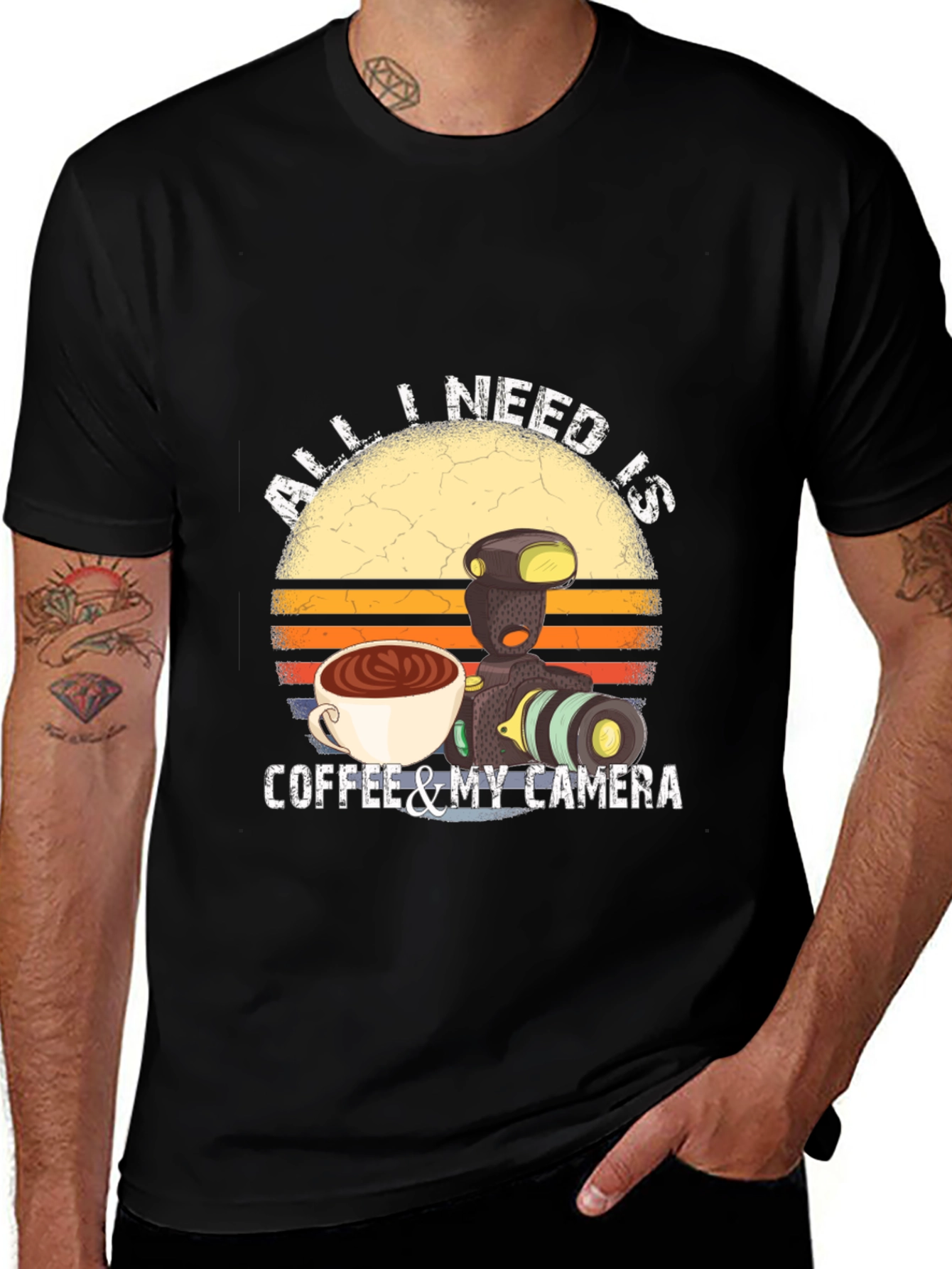 Variant 27 of Coffee and Camera Graphic Tee
