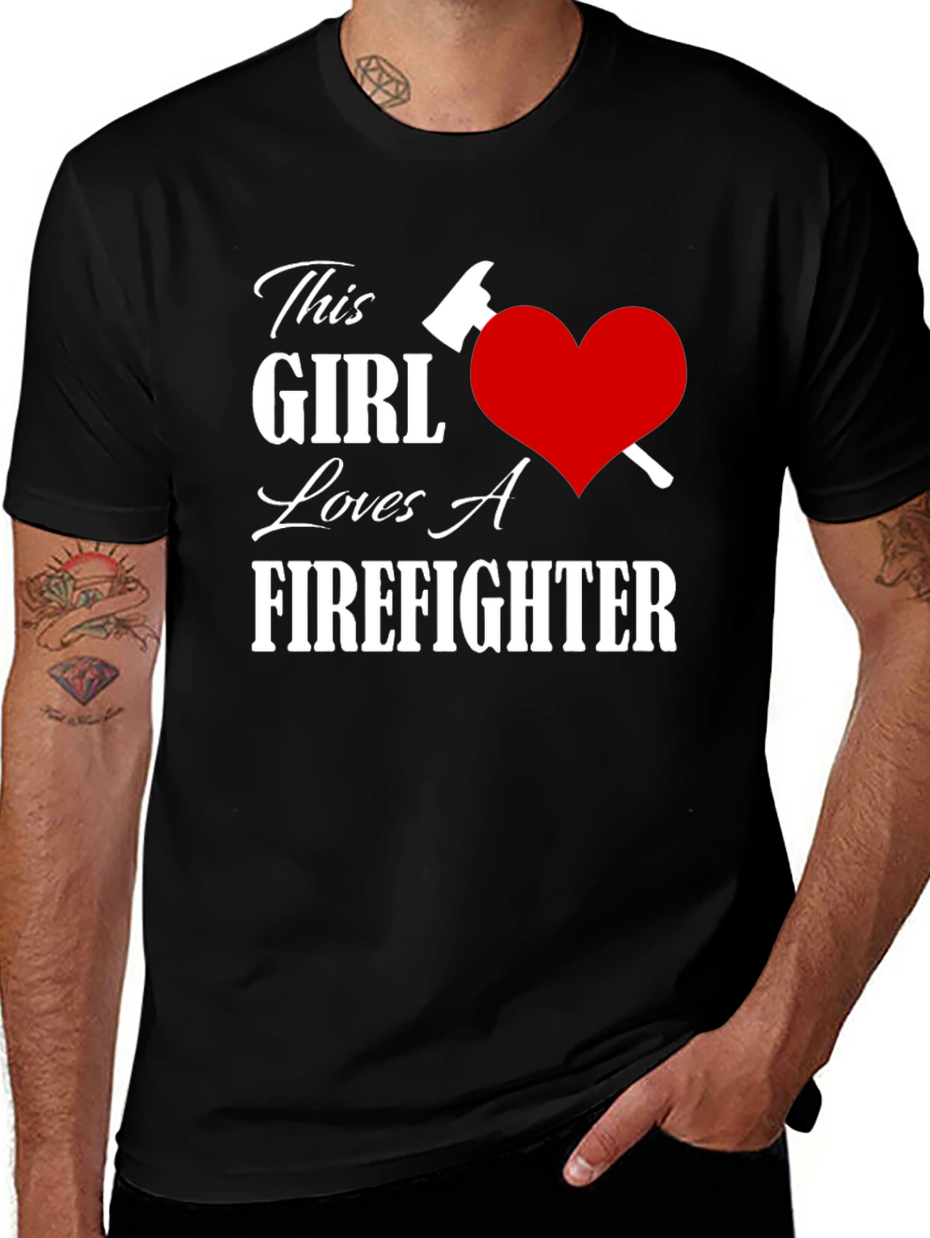 Variant 19 of This Girl Loves A Firefighter T-Shirt