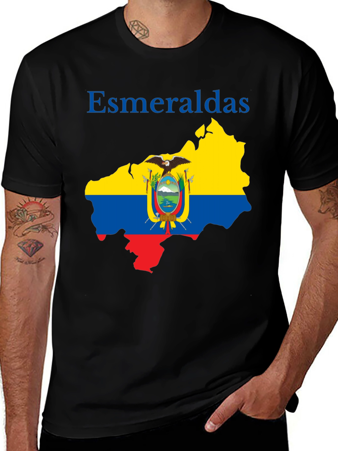 Esmeraldas Ecuador Flag T-Shirt 