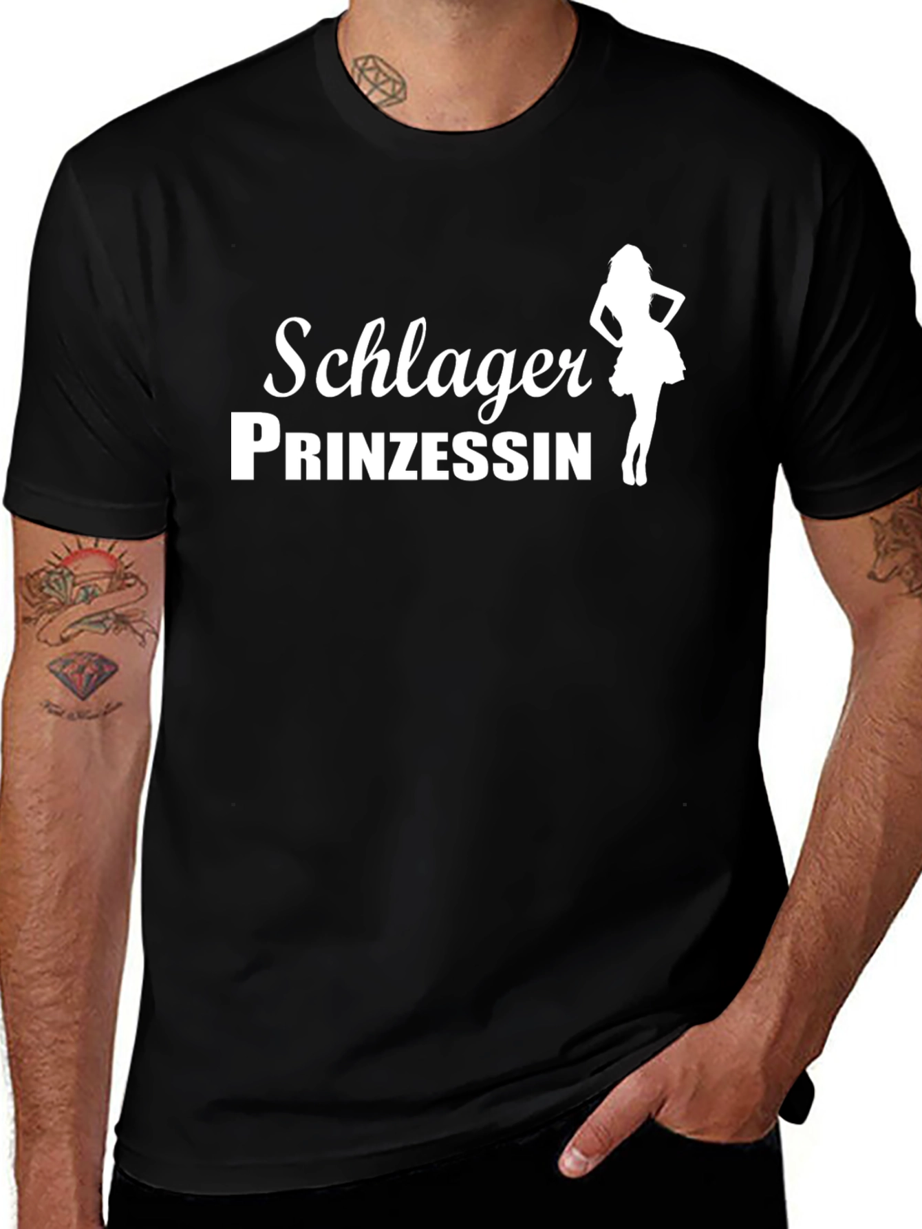 Variant 6 of Schlager Prinzessin Black T-Shirt