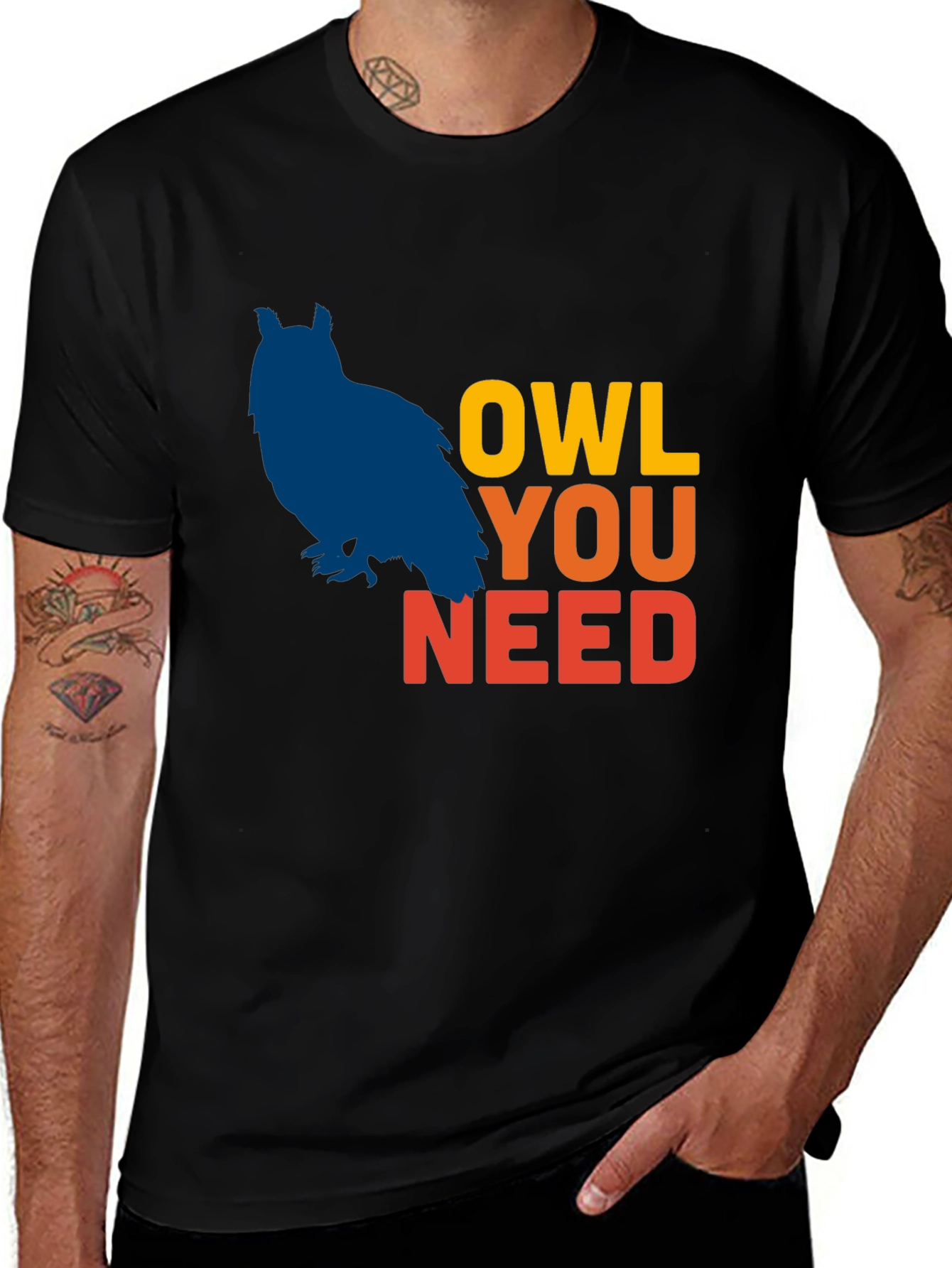 Owl You Need Graphic T-Shirt - Unisex Cotton Tee