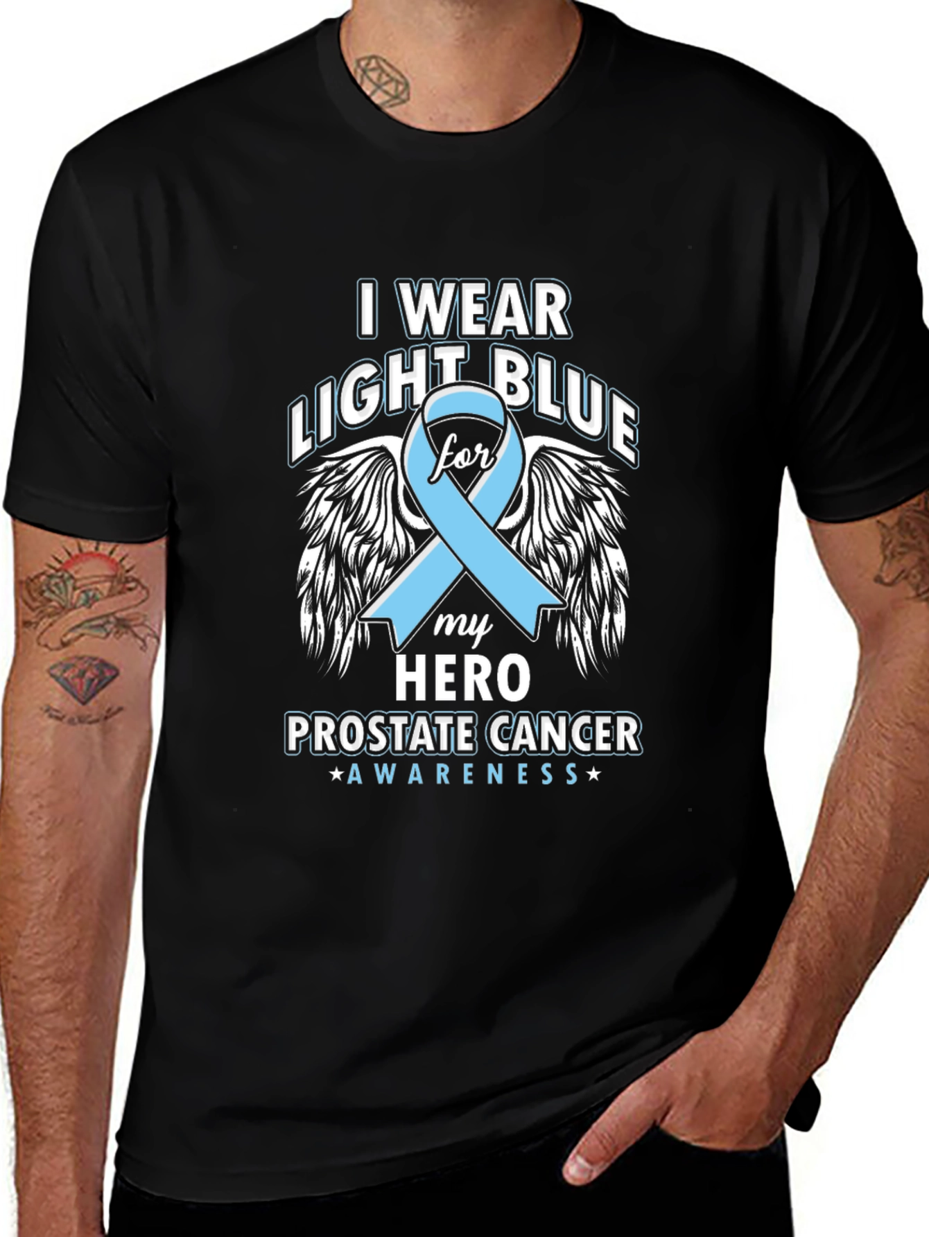 Prostate Cancer Awareness Ribbon T-Shirt