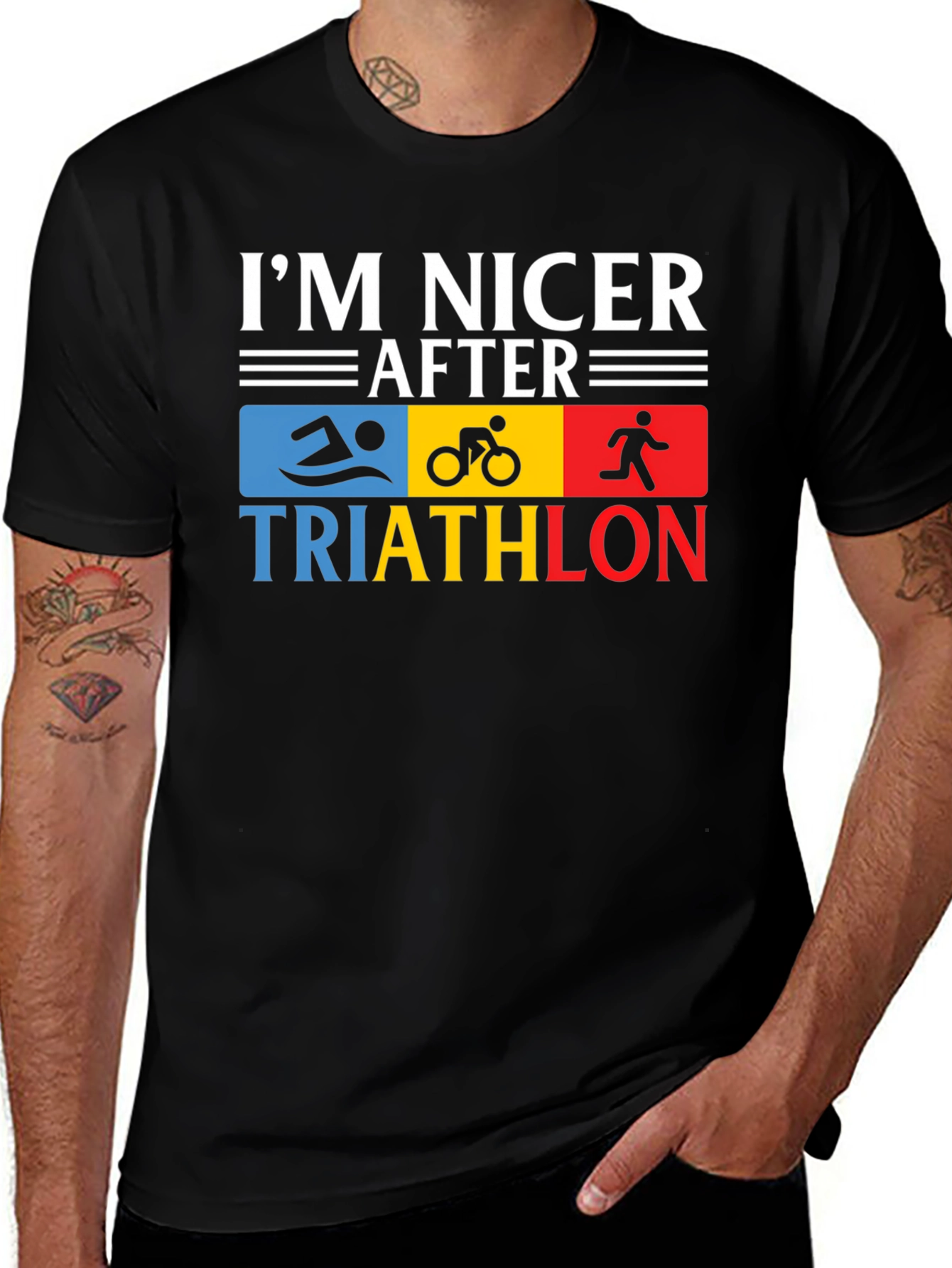 Variant 12 of I'm Nicer After Triathlon T-Shirt
