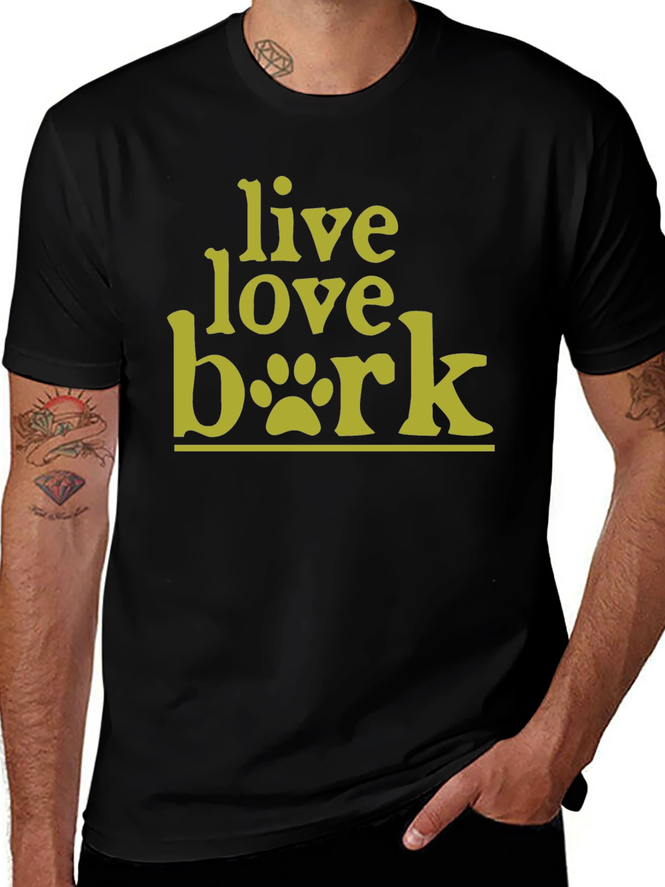 Live Love Bark T-Shirt - Dog Lover Tee