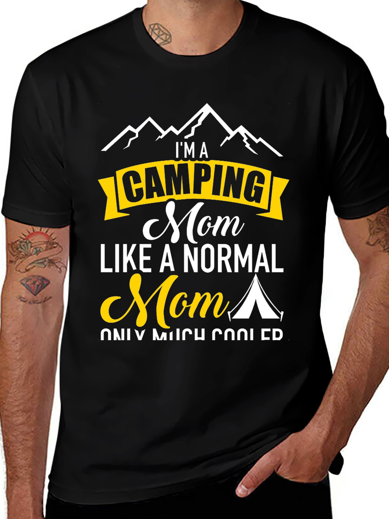 Variant 18 of Camping Mom Graphic Tee - Outdoor Adventure Shirt