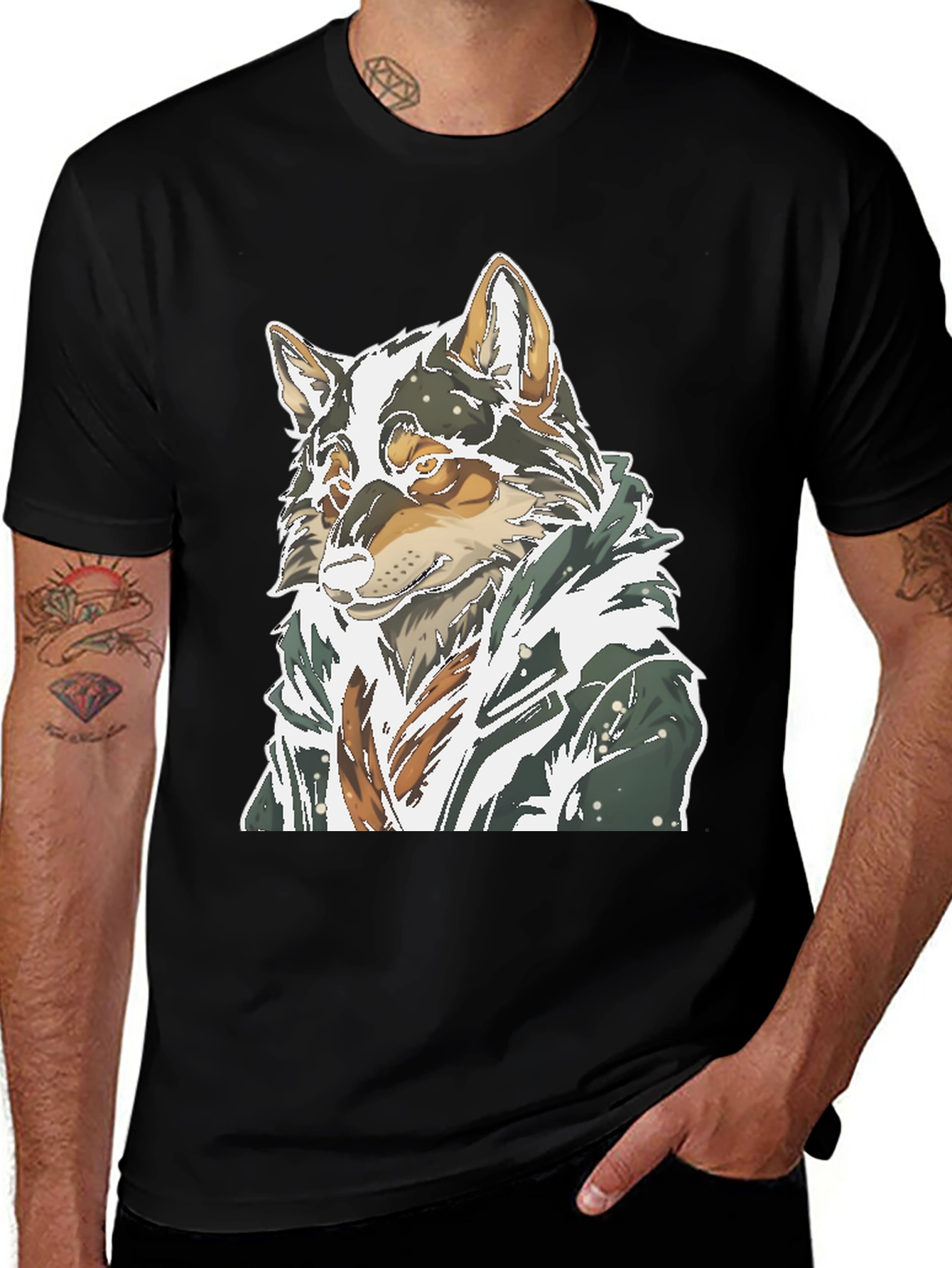 Variant 16 of Wolf Graphic Tee - Stylish Unisex Cotton T-Shirt
