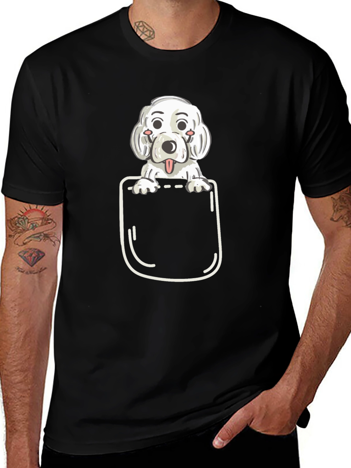 Variant 28 of Pocket Dog Graphic T-Shirt