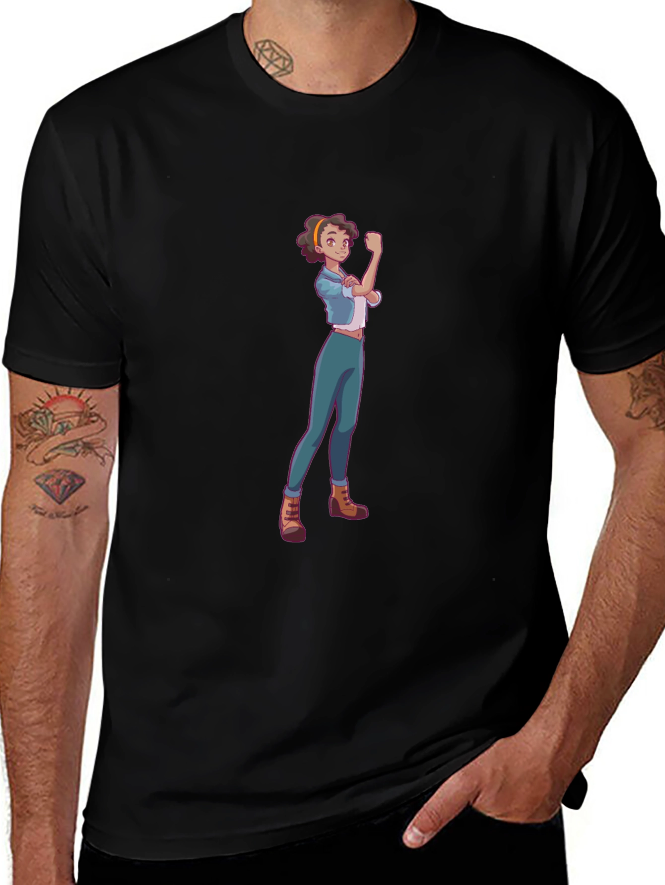 Variant 23 of Rosie Riveter Cartoon Graphic T-Shirt