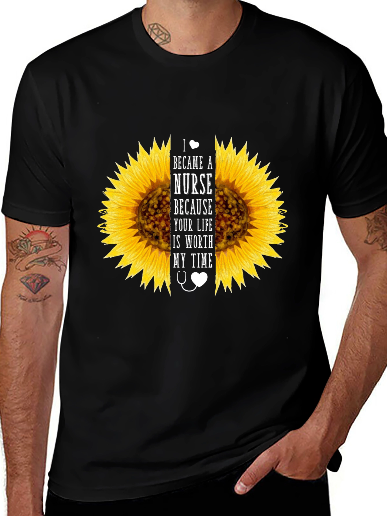 Variant 27 of Sunflower Nurse T-Shirt: Worth My Time