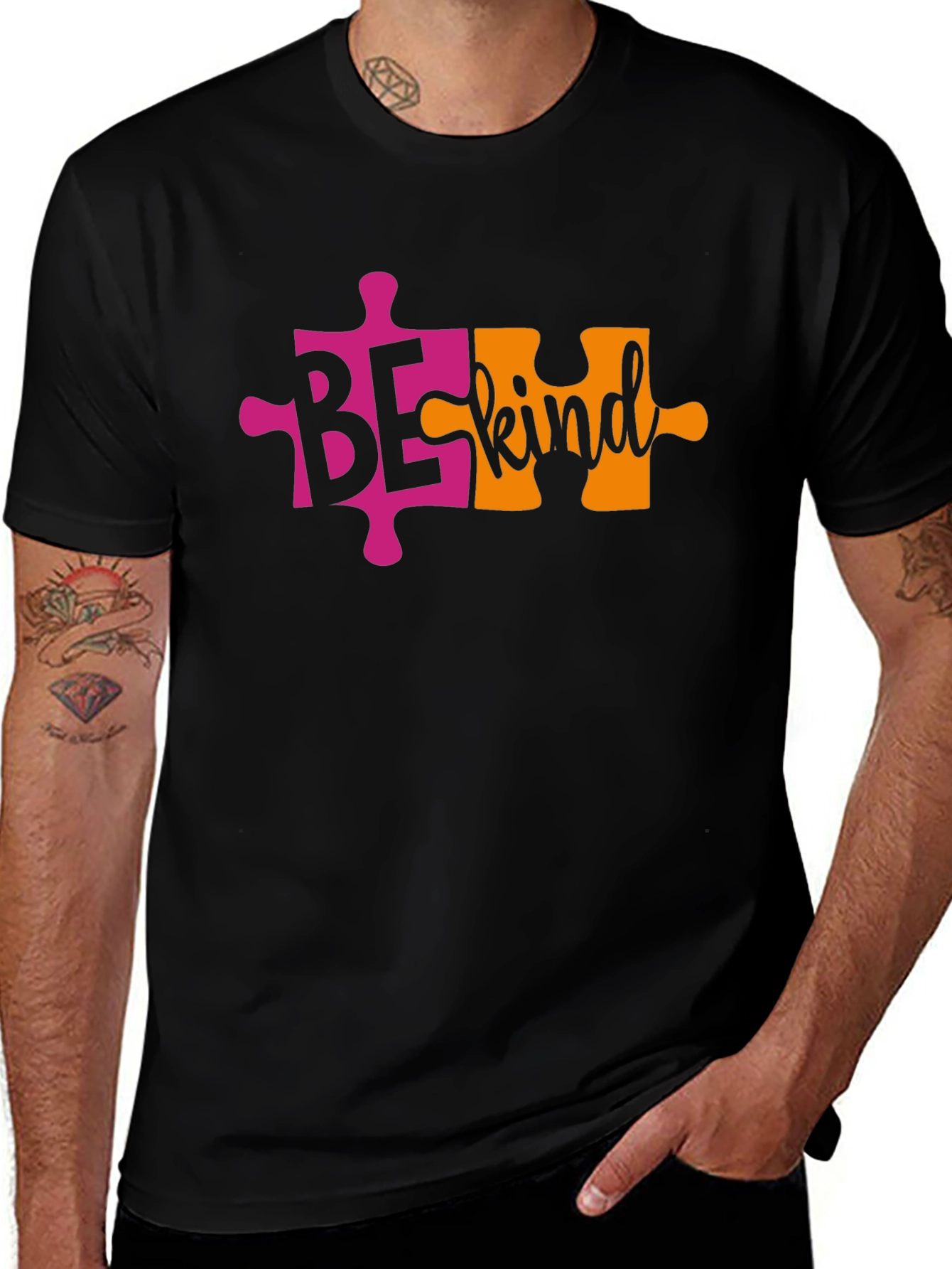 Be Kind Autism Awareness Puzzle Piece T-Shirt
