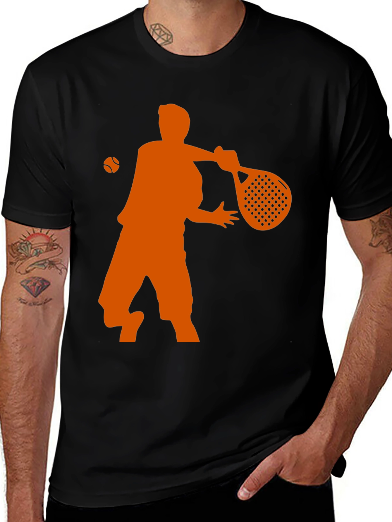 Variant 16 of Paddle Tennis Player Graphic Tee