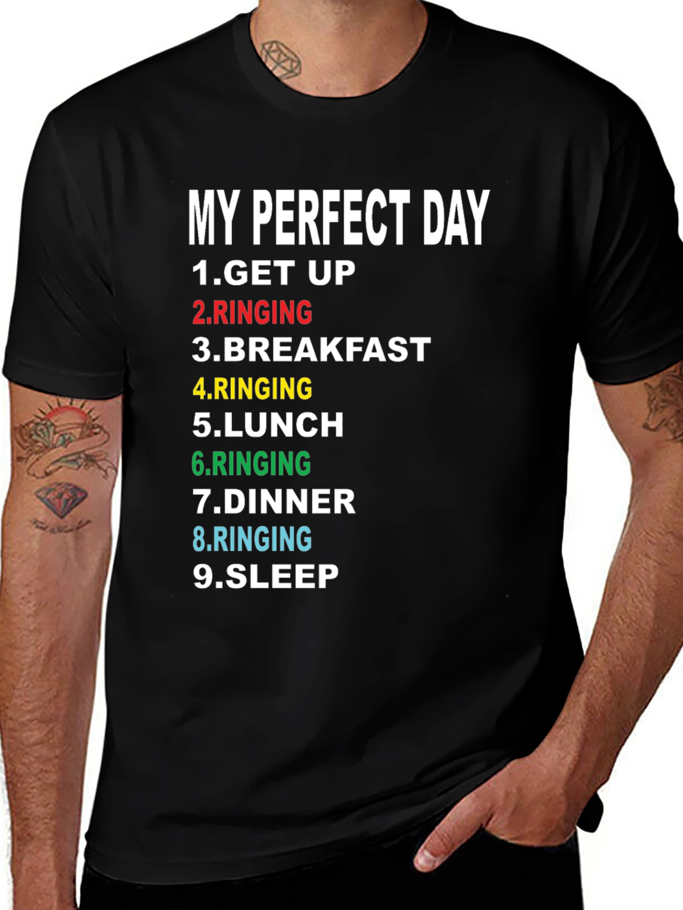 Variant 12 of My Perfect Day T-Shirt - Humor, Fun, Comfortable