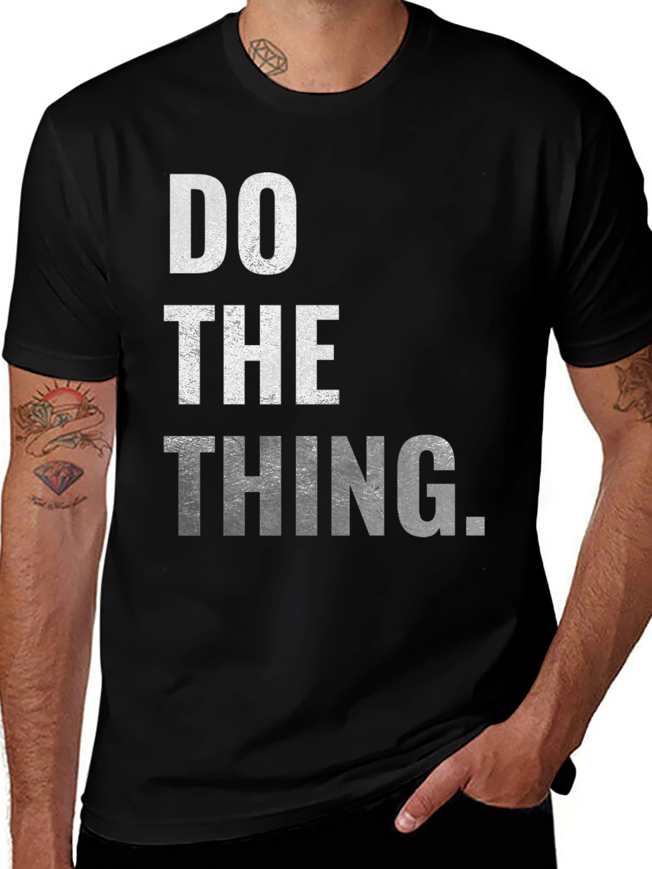Variant 14 of Do The Thing Graphic Tee - Black