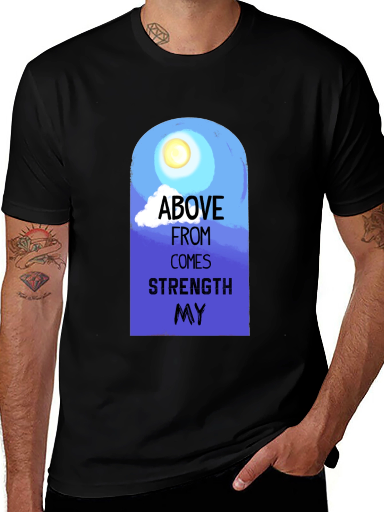 Variant 20 of Strength From Above Graphic T-Shirt