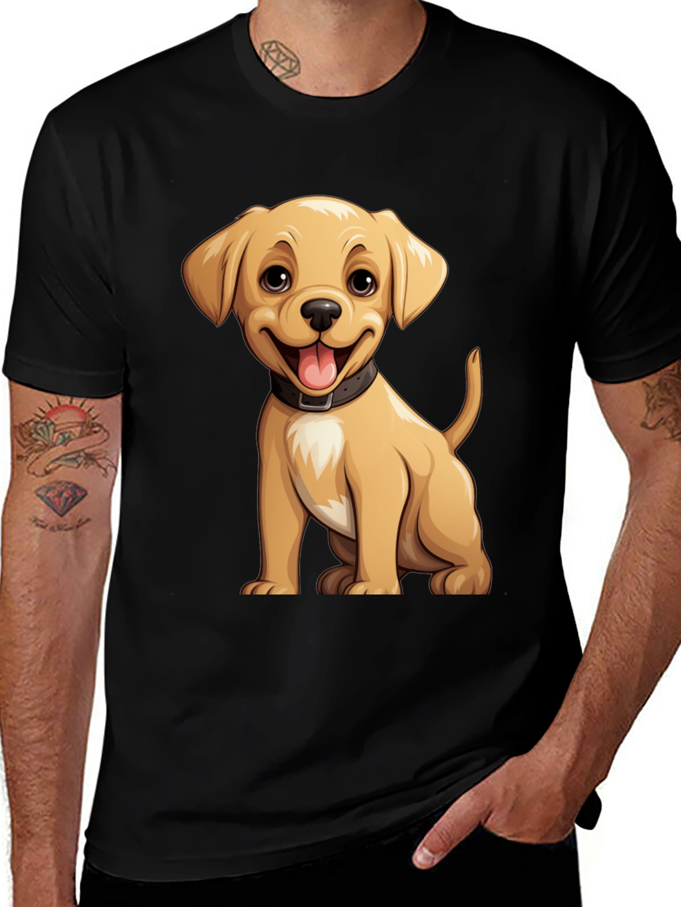 Variant 10 of Cute Puppy Dog Graphic T-Shirt