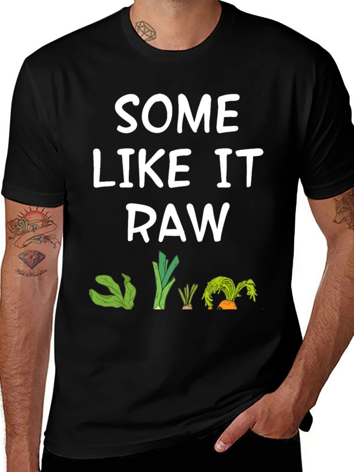 Variant 16 of Some Like it Raw Graphic T-Shirt