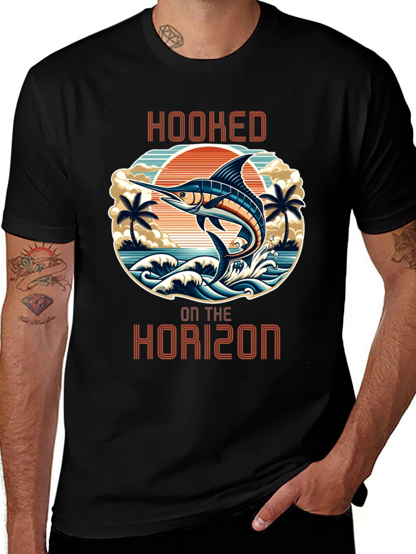 Variant 15 of Hooked on the Horizon Graphic T-Shirt