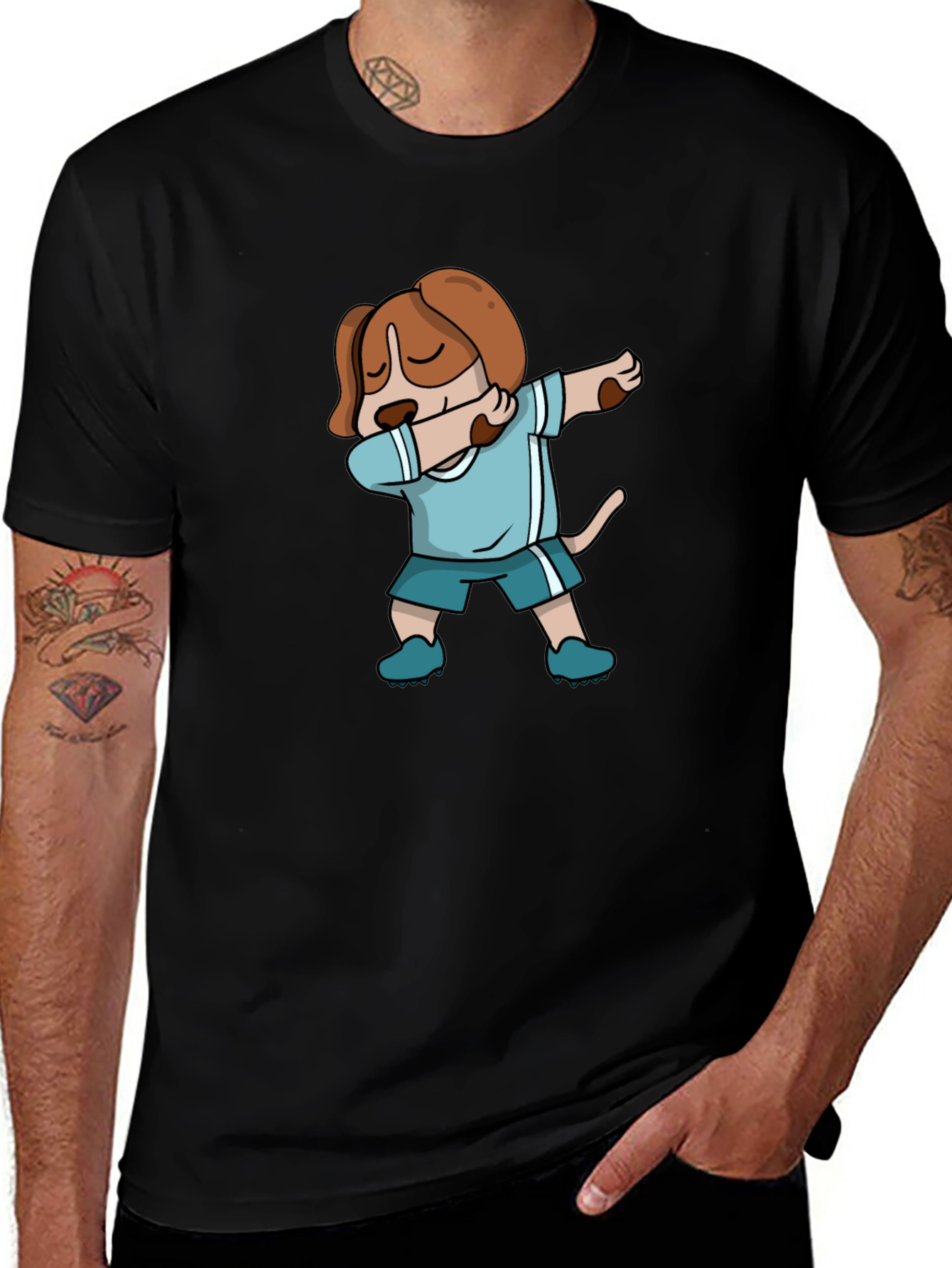 Variant 24 of Dabbing Dog T-Shirt - Cool Graphic Tee