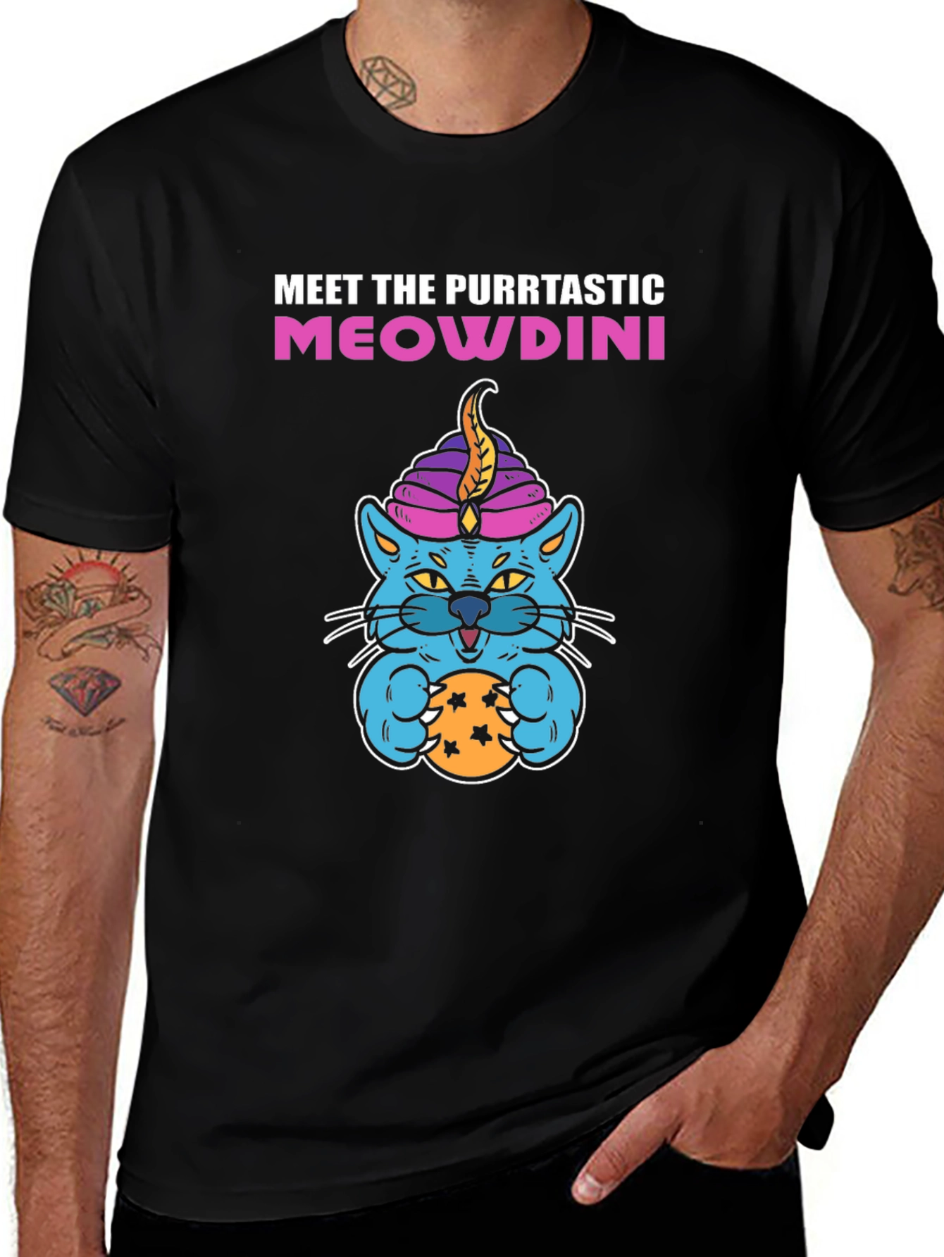 Purrtastic Meowdini Graphic T-Shirt