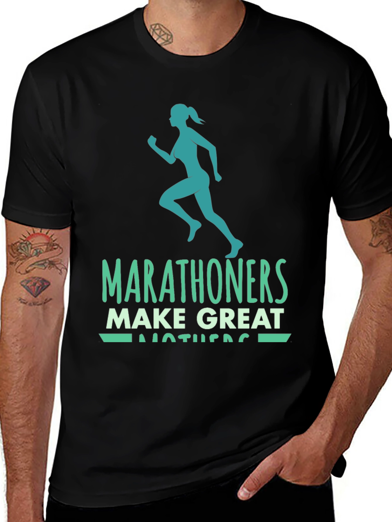 Variant 2 of Marathoner Mother T-Shirt - Great Gift!