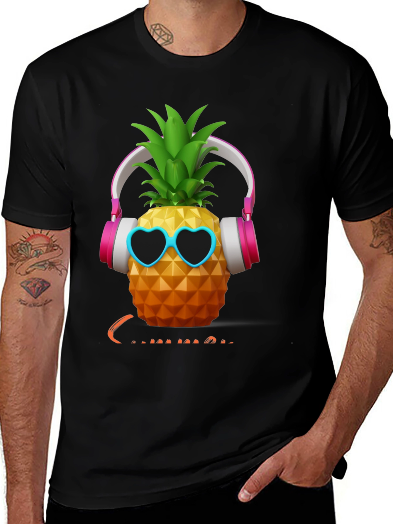 Variant 30 of Cool Pineapple Graphic Tee
