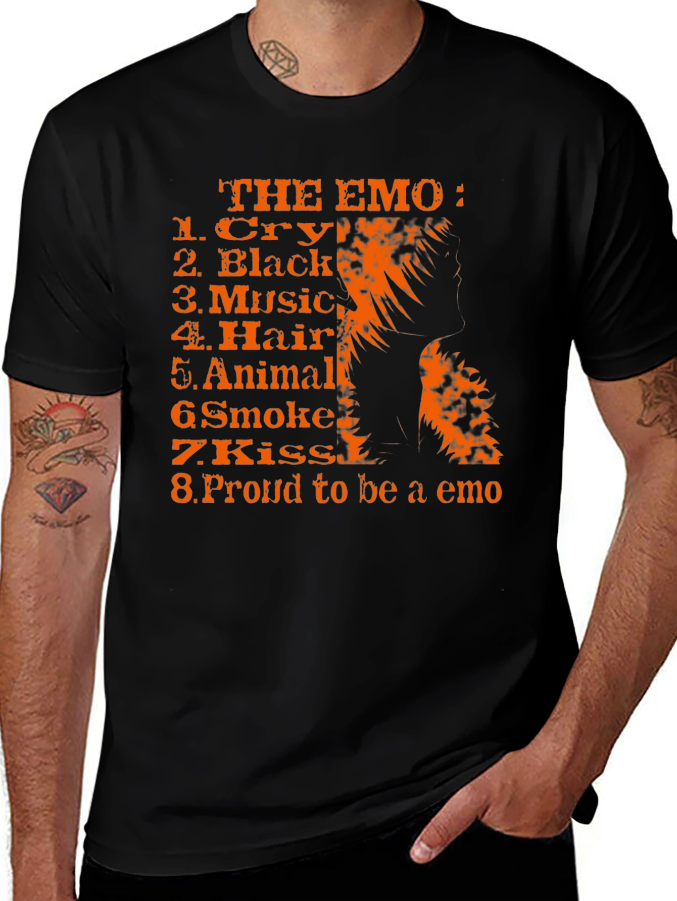 Variant 13 of The Emo: Black T-Shirt