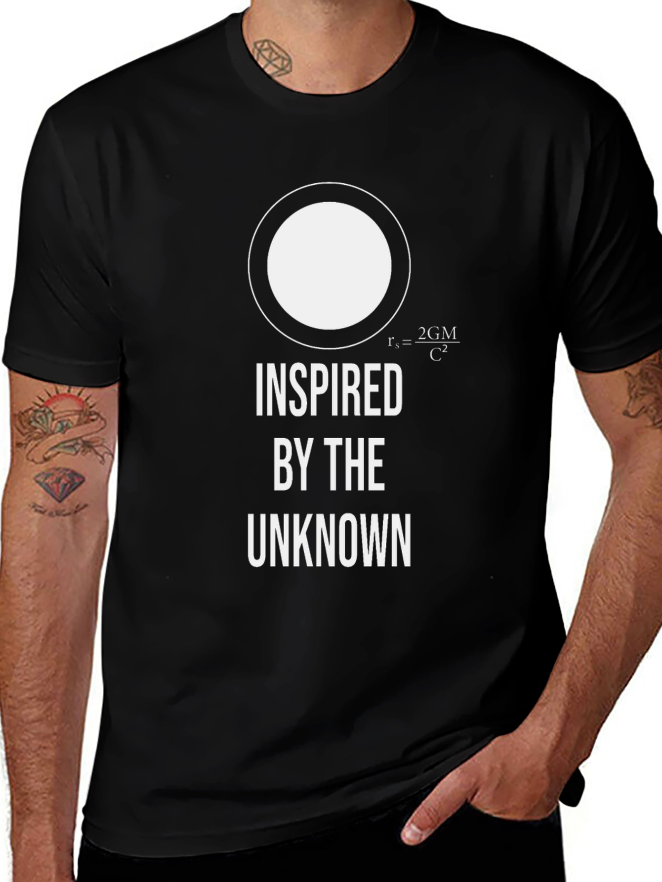 Inspired By The Unknown Black Hole Graphic Tee
