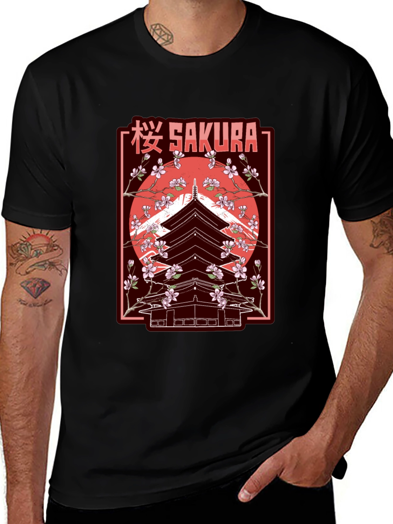 Sakura Pagoda Graphic Tee