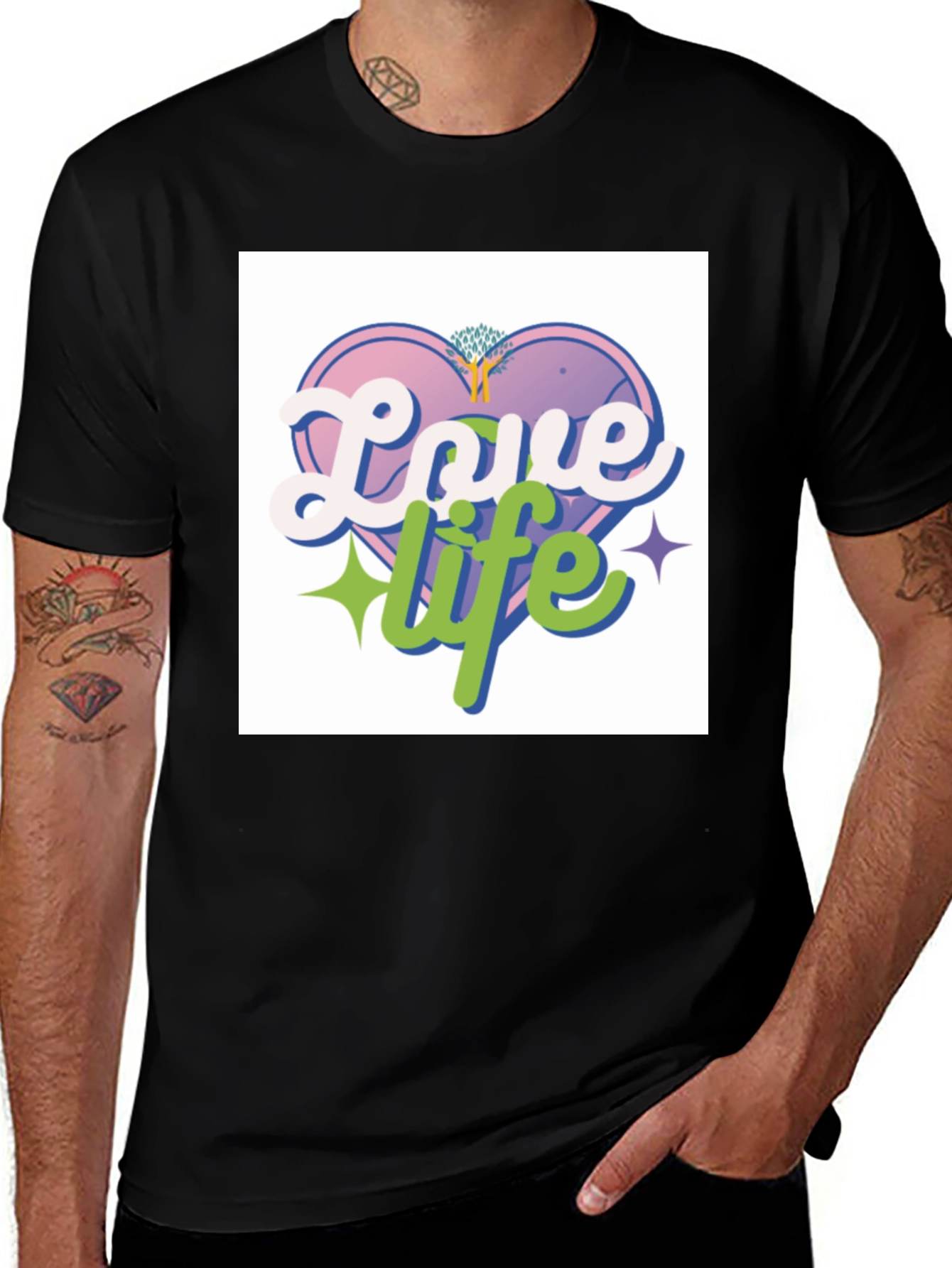 Variant 28 of Love Life Graphic T-Shirt - Soft Cotton Blend