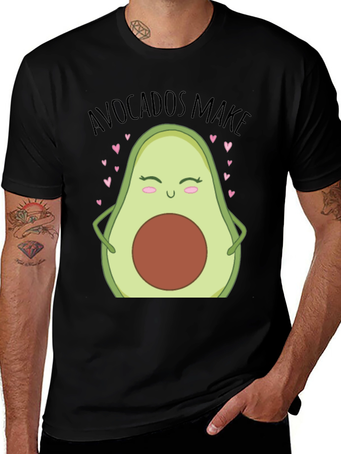 Variant 3 of Avocados Make Me Happy Graphic T-Shirt